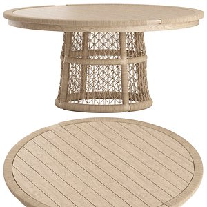 3D Montecito Outdoor Dining Table model