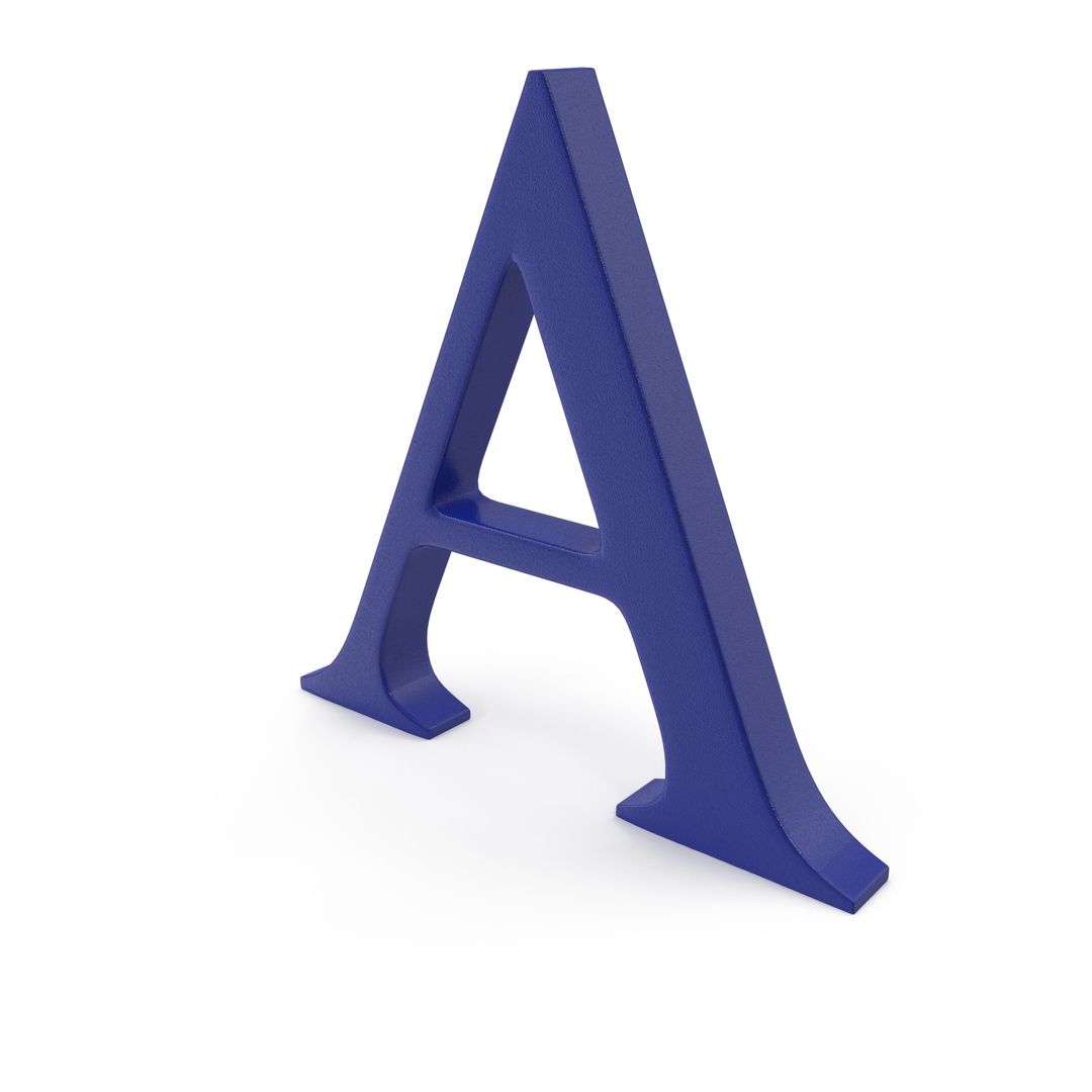 Alphabet plastic 5 3D model - TurboSquid 2139345