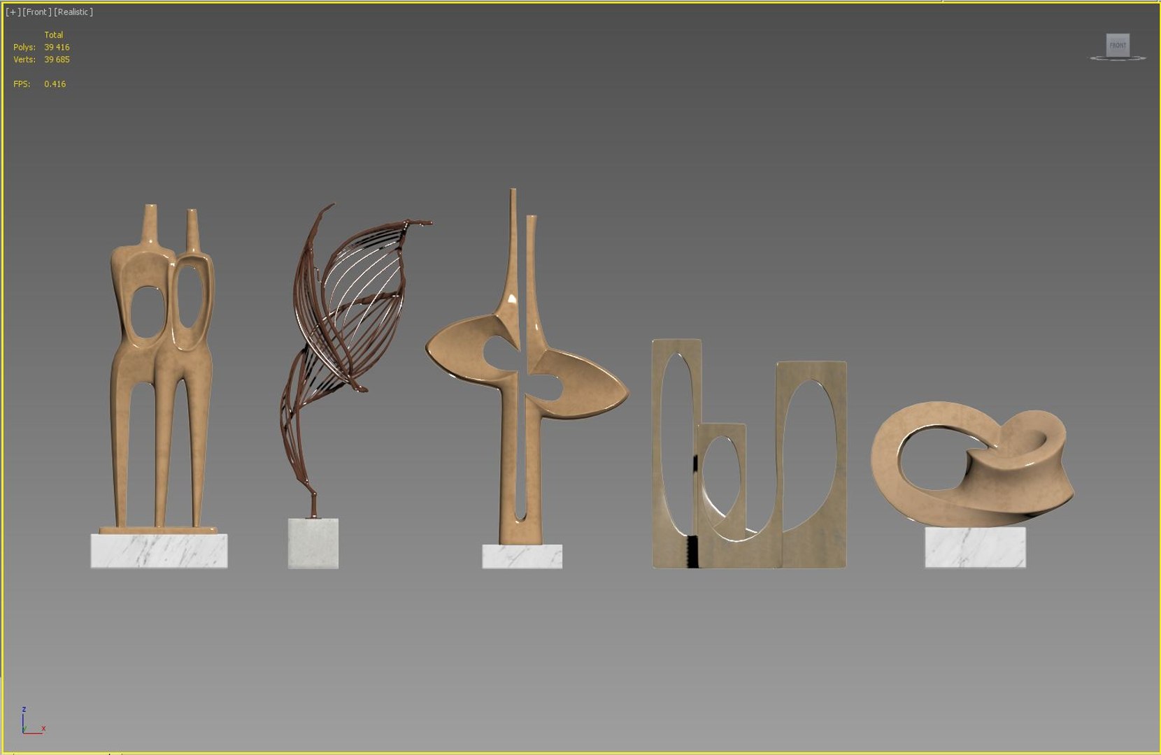 Sculptures 08 3D Model TurboSquid 1813371