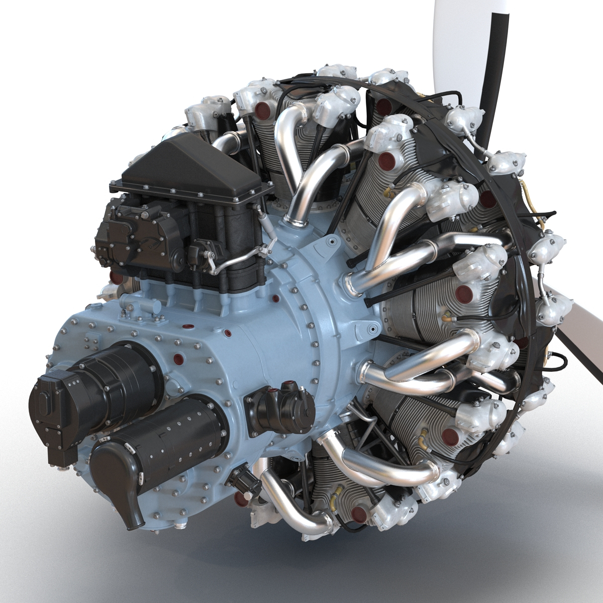 pratt whitney r 2800 3d max