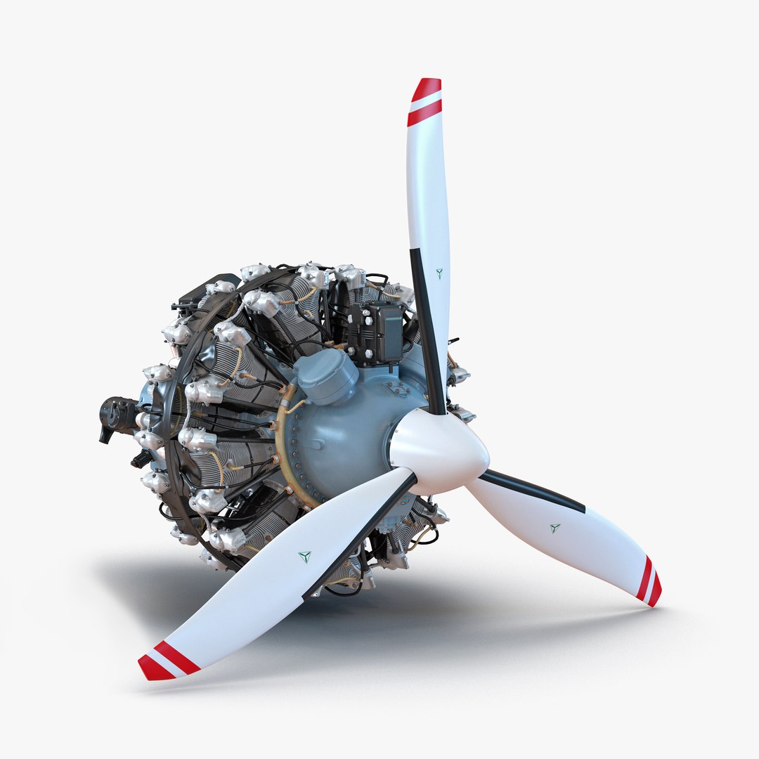 Pratt and Whitney R-2800 3D Model 3D model preview