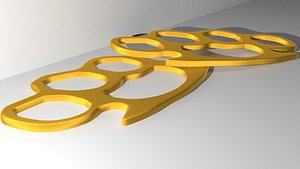 3d model brass knuckles