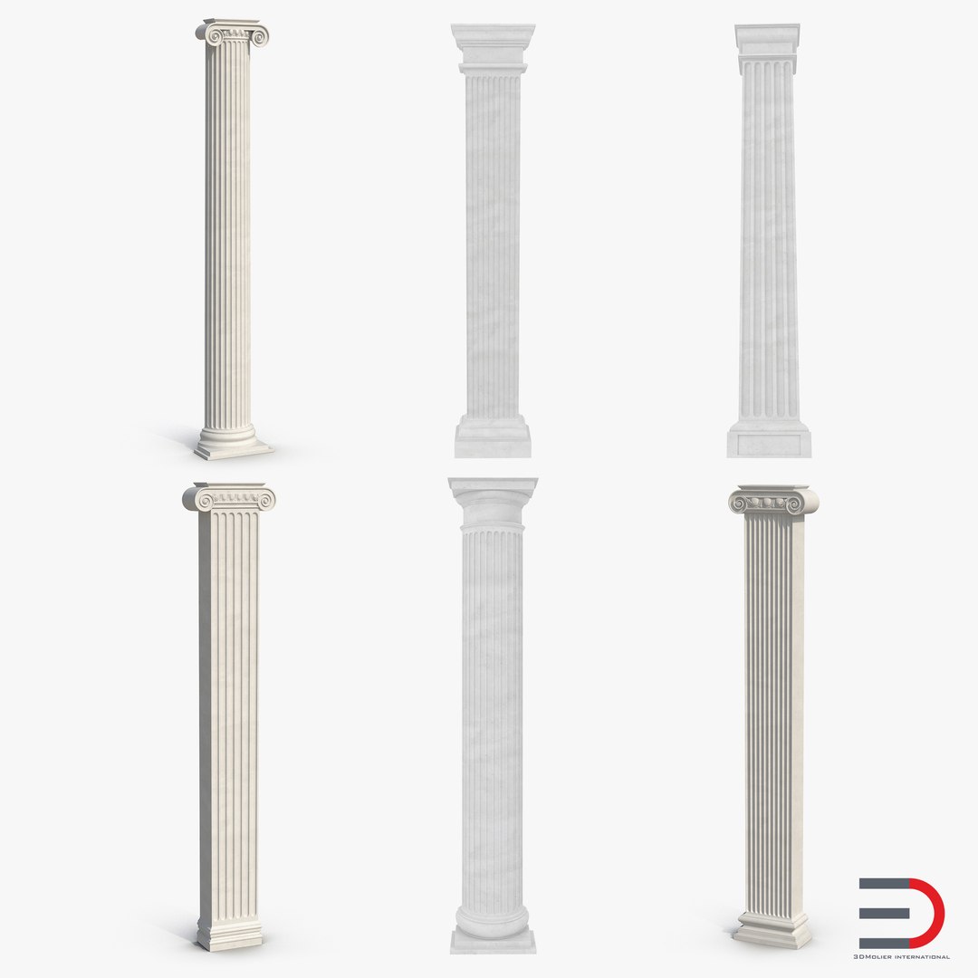 Pilasters 3D Models Collection 3D model preview