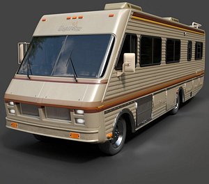 Classic Class A Motorhome - Hyper-Detailed 3D Vehicle Asset