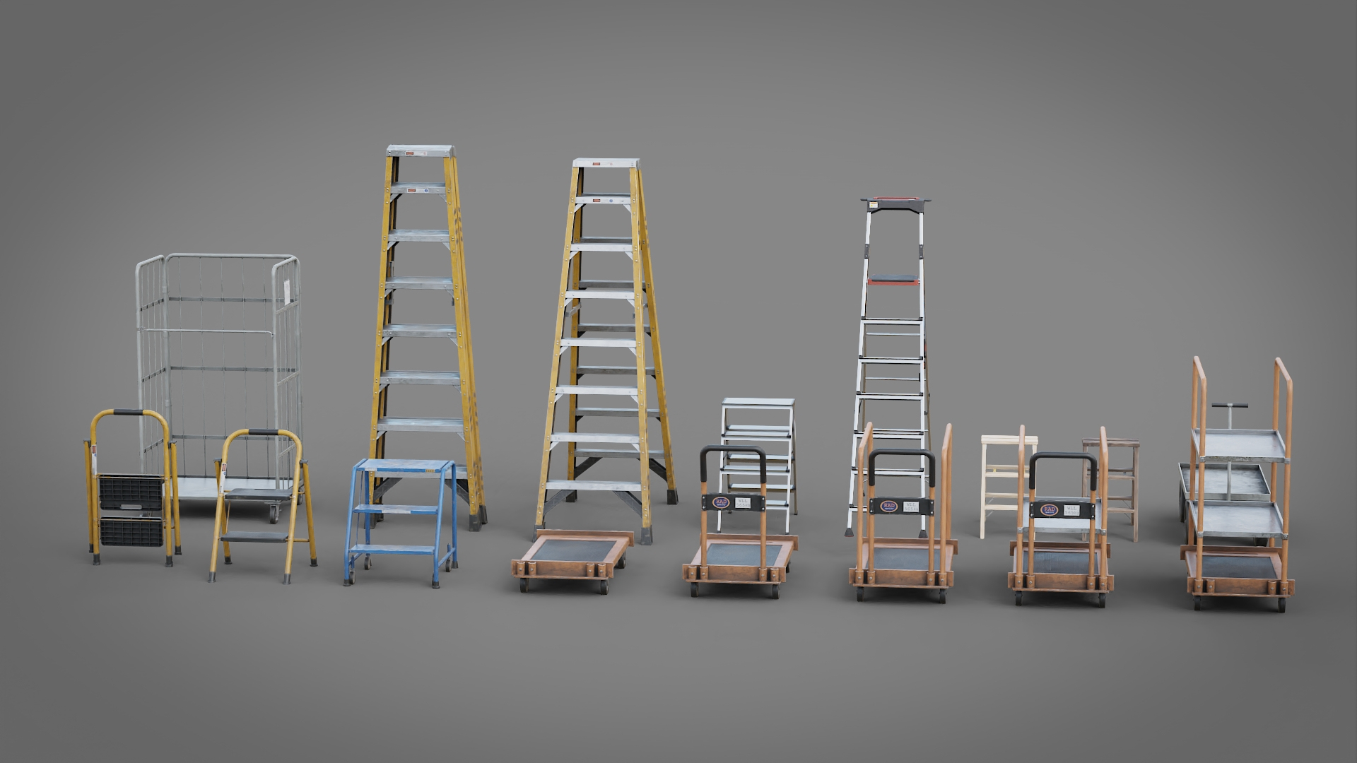 Industrial Stepladders Pack Realtime 3D https://p.turbosquid.com/ts-thumb/CM/wLs1Dh/GX/z01/jpg/1720210984/1920x1080/turn_fit_q99/a03941c5410f6272680cf632d91df4d8655ede45/z01-1.jpg