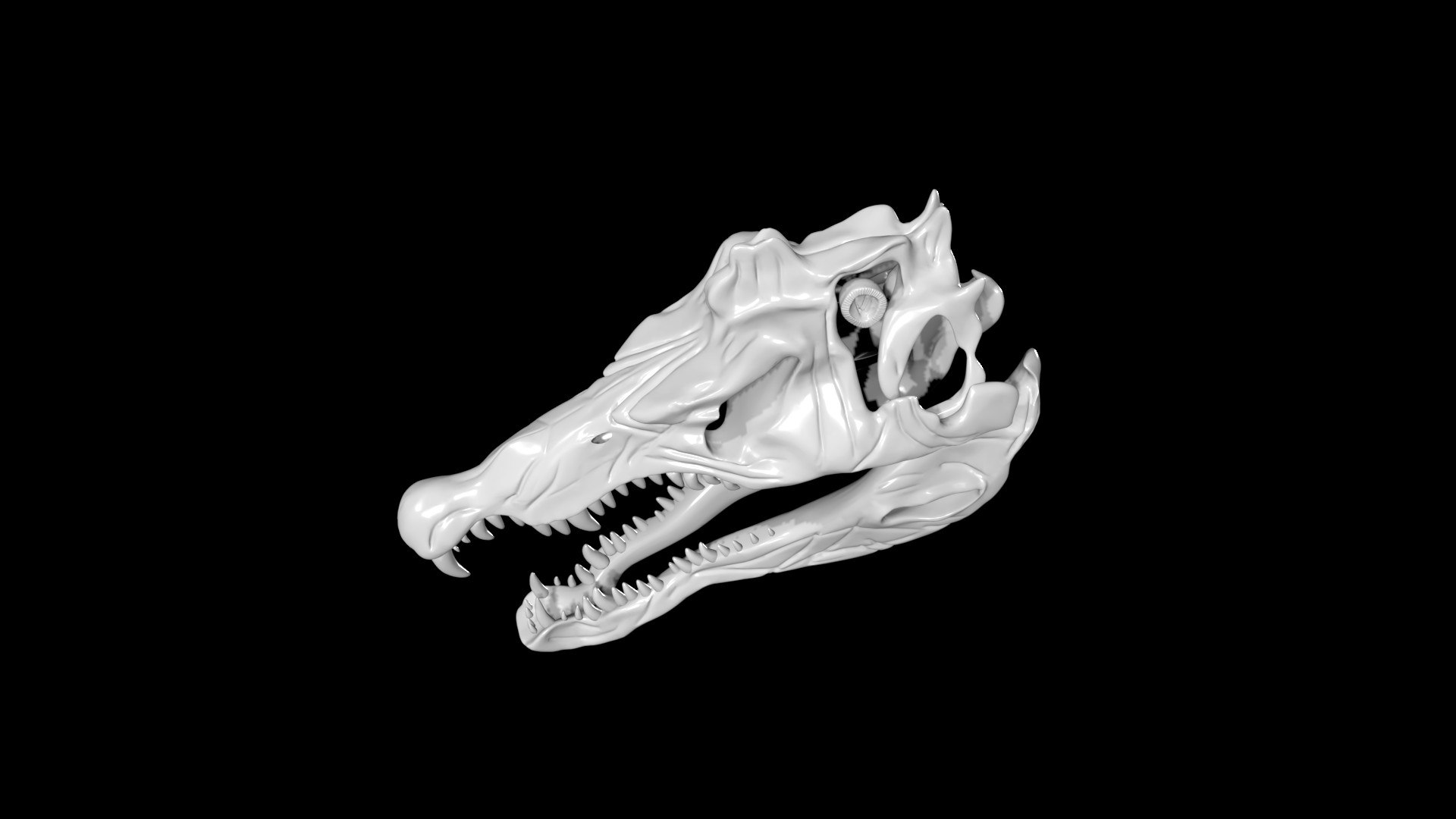 Spinosaurus skull 3D model TurboSquid 1886465