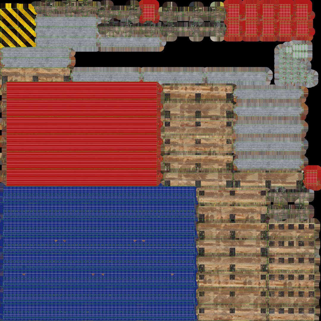 Warehouse Shelf With Pallets Model - TurboSquid 2352979