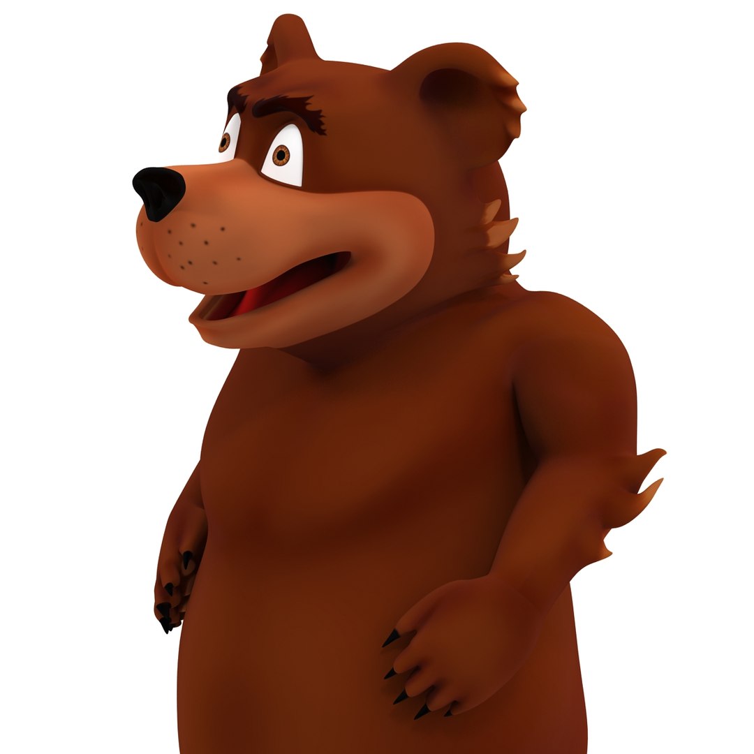 Cartoon bear rigged 3D model - TurboSquid 1493438