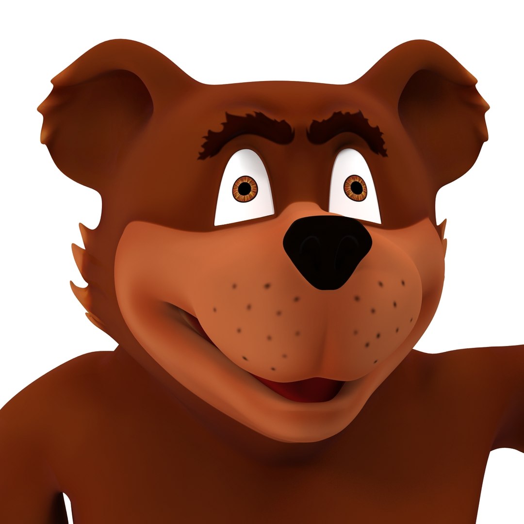 Cartoon bear rigged 3D model - TurboSquid 1493438