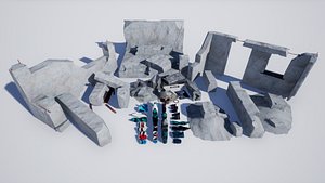 Garbage and Destroyed Buildings PBR 8K