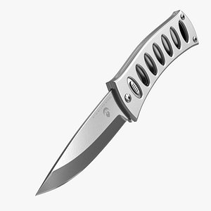 stainless steel pocket knife 3D model