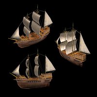 Sail Ship Carrack (Medieval)