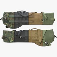Weapon Rifle Scabbard Holster Bag GameReady LowPoly