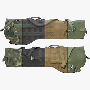 Weapon Rifle Scabbard Holster Bag GameReady LowPoly