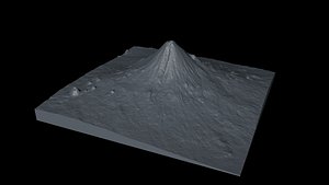 volcano untextured 3d c4d