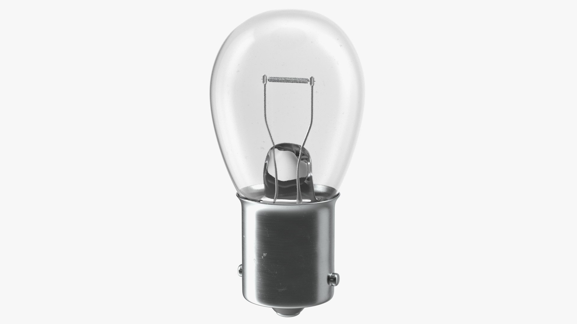 P21W BA15S Halogen Light Bulb White 3D model preview