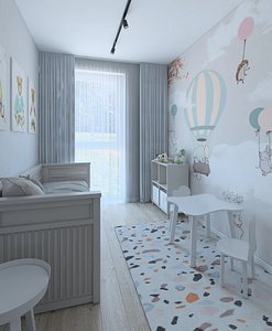 Wonderful childs room 3D model