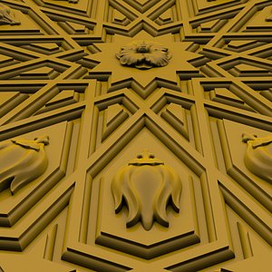 Luxury Ottoman Wall panel model