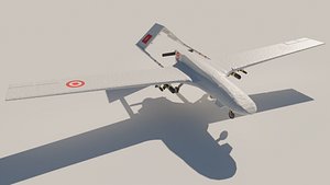Bayraktar TB2 Turkish Combat Drone High-Detail 3D Model 3D model