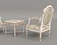 Mesa de centro y sillón de estilo europeo clásico 26