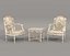Mesa de centro y sillón de estilo europeo clásico 26