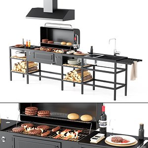 Barbecue 48 3D