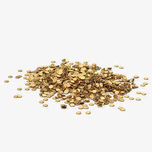 Pile Of Gold Coins 3D