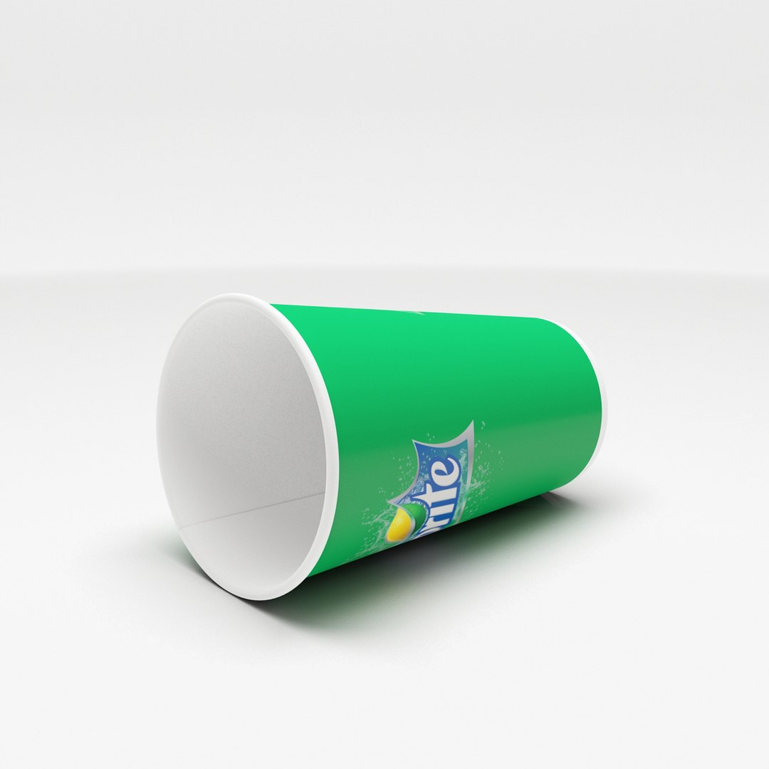 3D Sprite Paper Soda Cup - TurboSquid 1421835