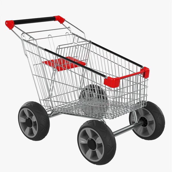 Shopping cart with big wheels 02 model