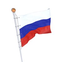 Flag Russia animated