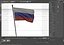 Flag Russia animated