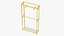 3D Golden Cloth Racks Collection