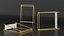 3D Golden Cloth Racks Collection