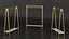 3D Golden Cloth Racks Collection