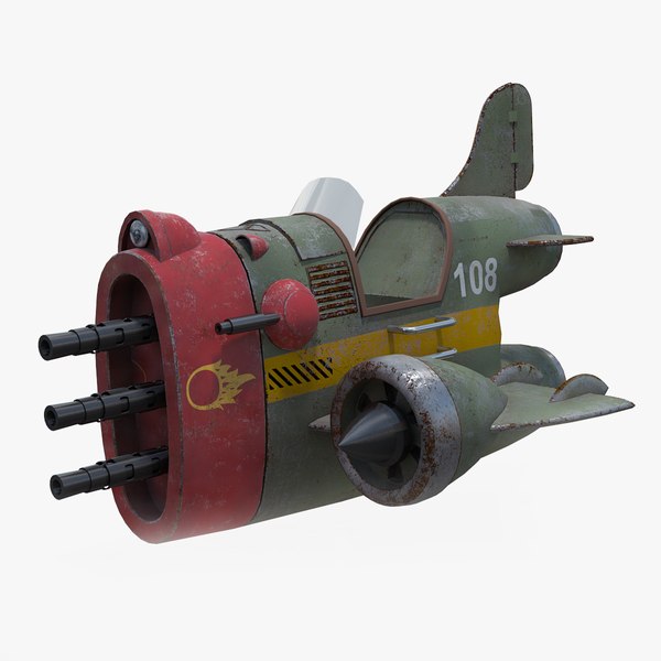 3D Cartoon Aircraft Fighter