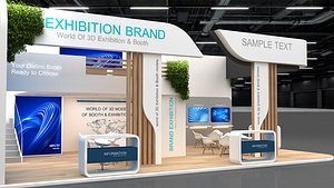 3D model stall exhibition Booth-483