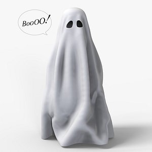 Funny White Ghost