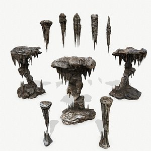 3D cave rocks