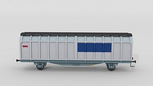 Swiss sliding wall freight wagon
