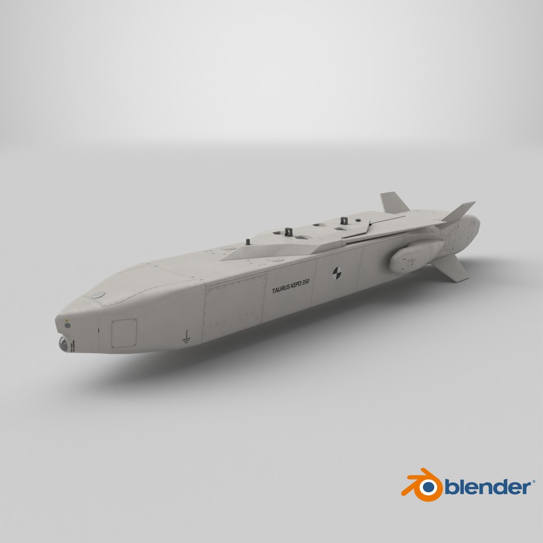3D Germany Taurus Cruise Missile model https://p.turbosquid.com/ts-thumb/CN/hzmrZ7/hr/stemcell_blender_cycles_render/png/1710887558/1920x1080/fit_q87/e335f544ed6abc37c685800032bcde4fe188ce76/stemcell_blender_cycles_render.jpg