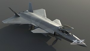 3D china J20 fighter