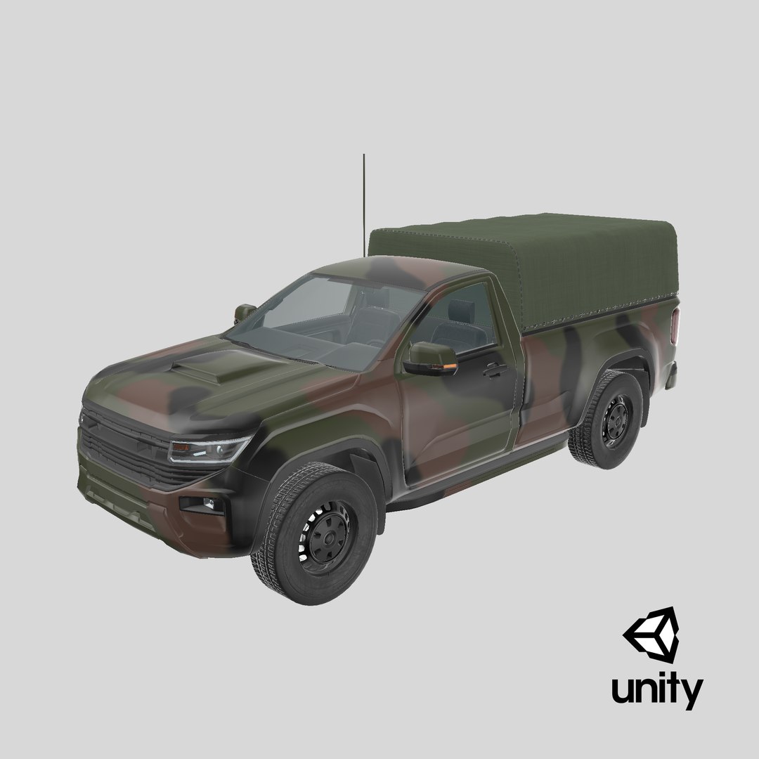 Generic Military Tactical Pickup 3D model https://p.turbosquid.com/ts-thumb/CN/itZnp9/0l/stemcell_unity_render/png/1730922432/1920x1080/fit_q87/77c77ed91a897b4820143831281da85d9d0c3f30/stemcell_unity_render.jpg