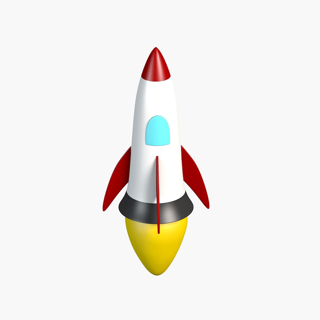 Cartoon Rocket Toon Model - TurboSquid 1169514