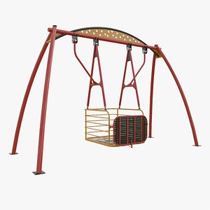 Playground Handicapped Chair Swing - 01 3D