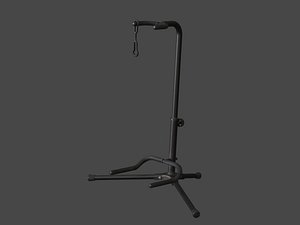 3D Low-Poly Guitar Stand