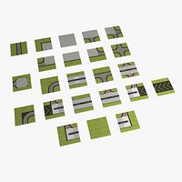 Game Ready Airport runway and taxiway modules - with examples