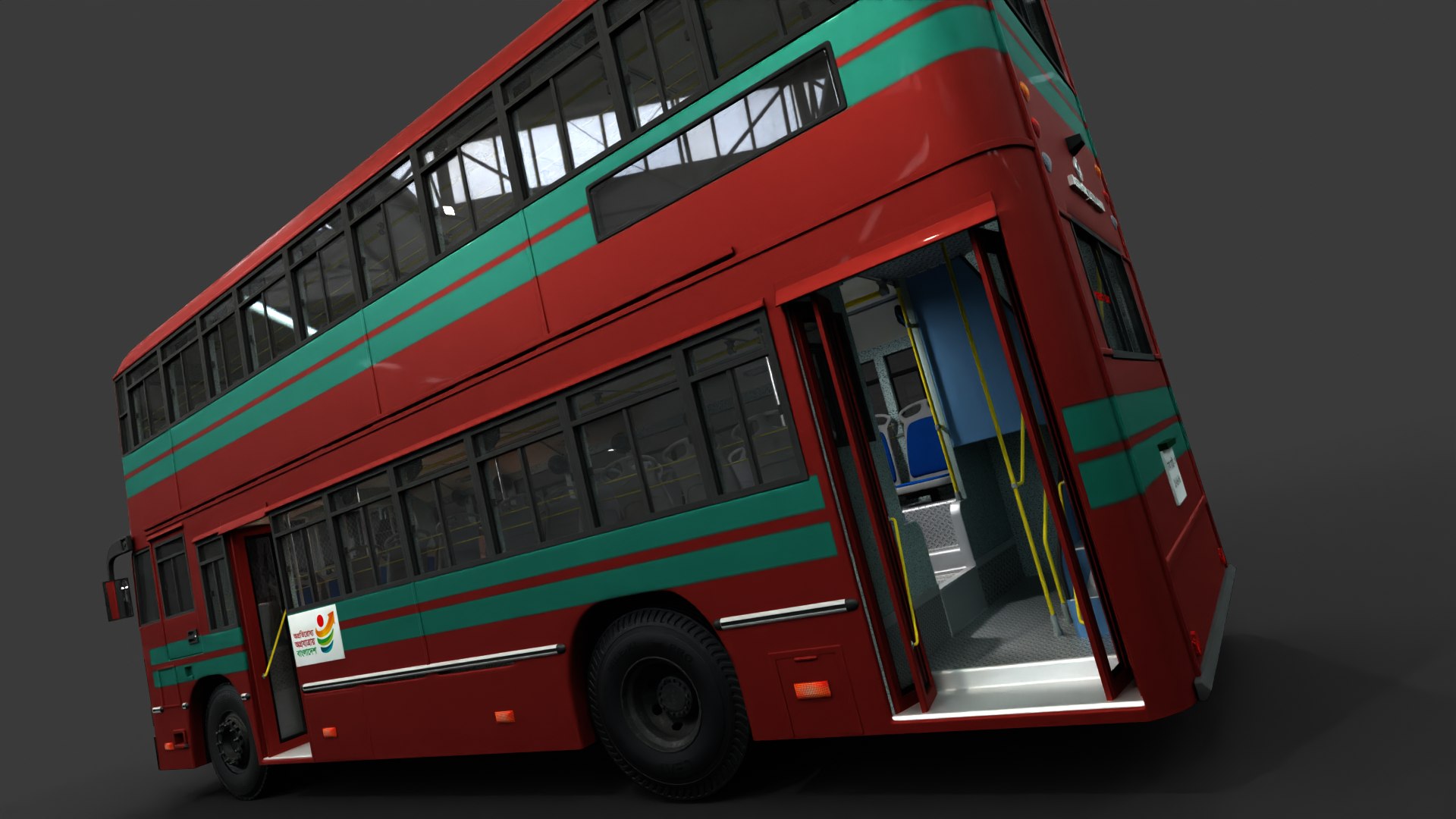 BRTC Double Decker 3D Model - TurboSquid 2208357