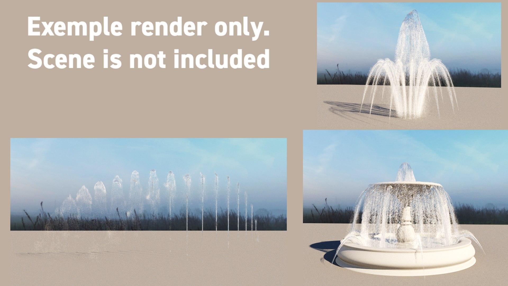 Fountains Jets Pack Ultimate Collection 31 Presets 3D Model ...