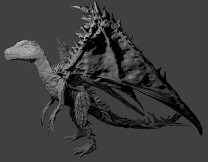 E177 - Legendary dragon design, The Elder Black Dragon, STL 3D model d –  World of STL