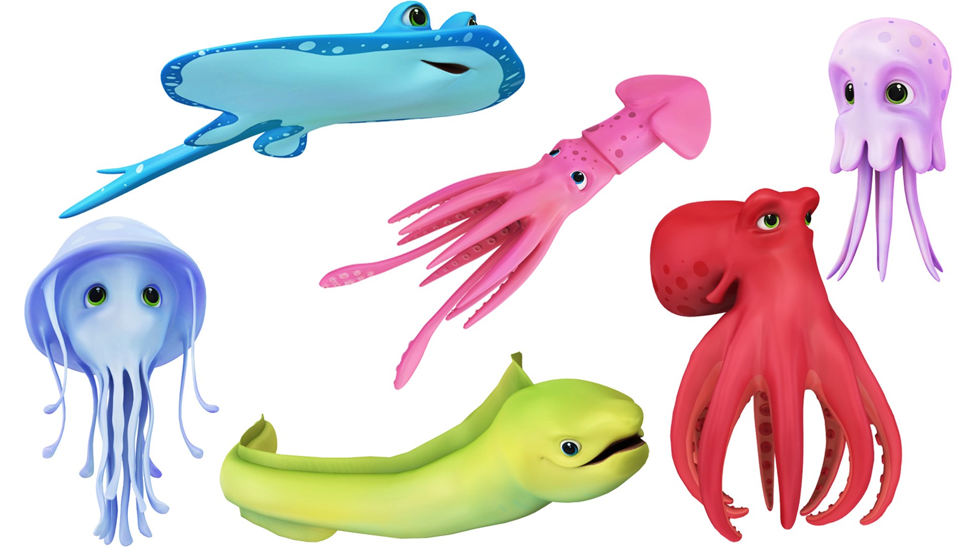 Cartoon Sea Creatures Collection 6 in 1 3D model https://p.turbosquid.com/ts-thumb/CN/zwAHpQ/SZ/col301/jpg/1688300959/1920x1080/fit_q87/b4cdd2e3dbba70777a7f690b1eb13987bf6dc215/col301.jpg